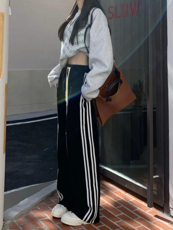 Casual Korean Style Women Sweatpants Baggy Streetwear Tracksuit Pants