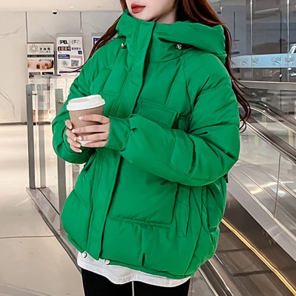 Winter Brief Paragraph Down Cotton-padded Jacket Female