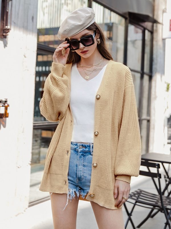 Women Casual Long Knitted Cardigan 2023 Spring Fashion Outfits