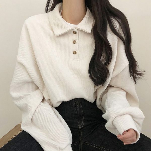 Women's Versatile Simple Preppy Style School Pullover 2023 Spring Summer Outfits