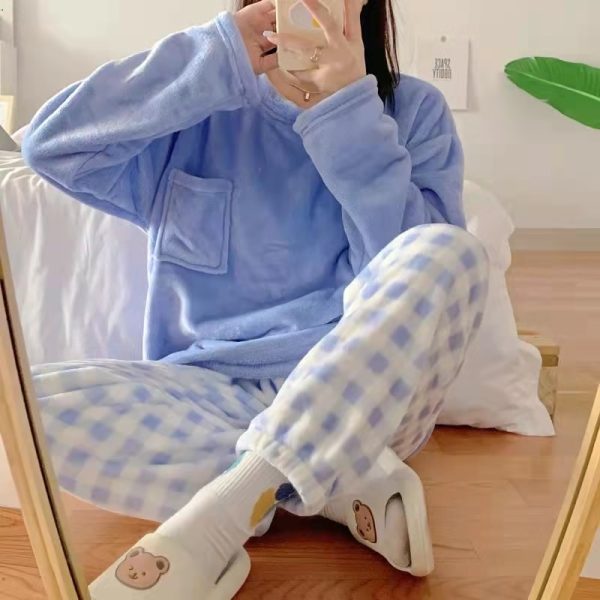 Women's Casual Lovely Solid Warm Soft Sleepwear 2023 Spring Summer Outfits