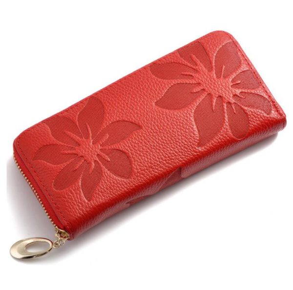 Vanessas Star Genuine Leather Wallet Women Lady Long Wallets Women Purse Handbag