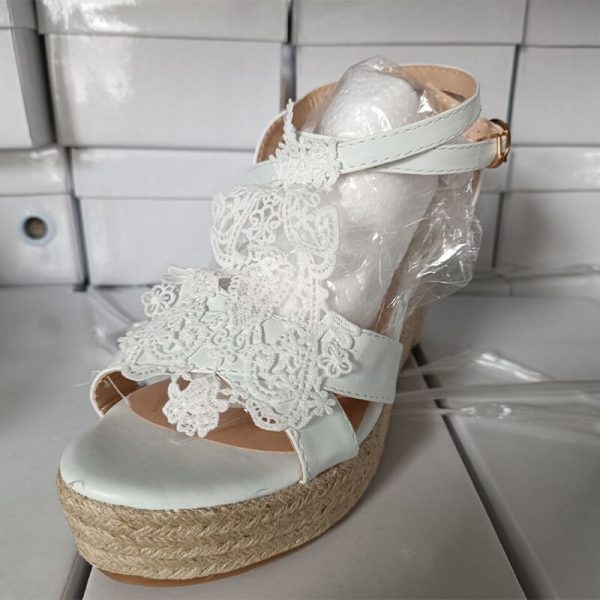 Vanessas Sandals Women Wedges Platform Ladies Shoes Summer Buckle Strap Sandals