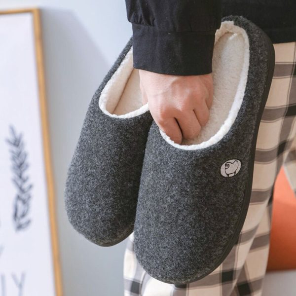 Women's Winter Short Plush Slippers for Warm and Comfortable Home Wear