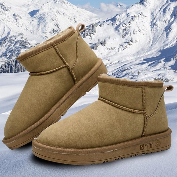 Vanessas Women's Short Boots Woman Comfortable Casual Snow Boots Female Non-slip Soft Flat Boots