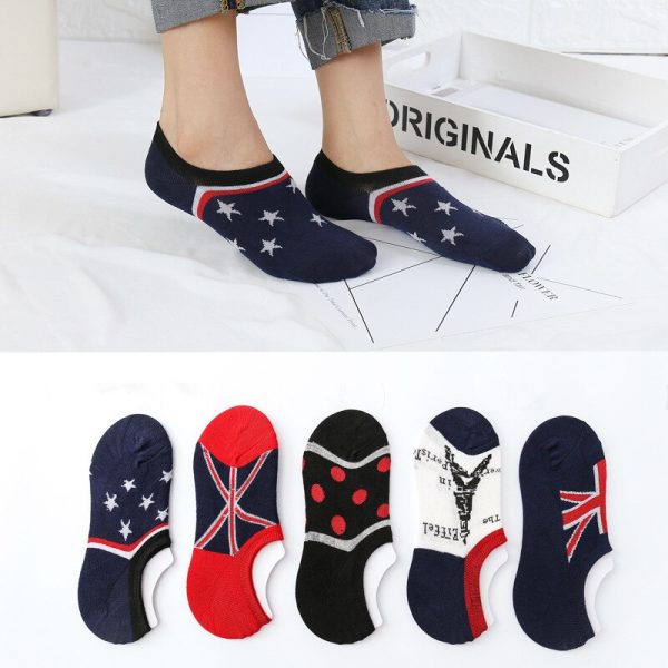 Unisex Shallow Mouth Silicone Non-Slip Boat Socks