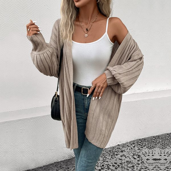 Long Sleeve Solid Color Cardigan