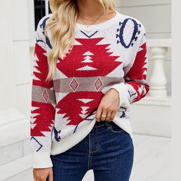 Christmas Long-Sleeved Sweater for Women