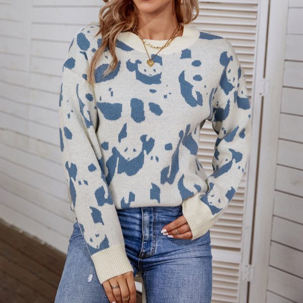 Women's Animal Print Sweater - Fall/Winter Style