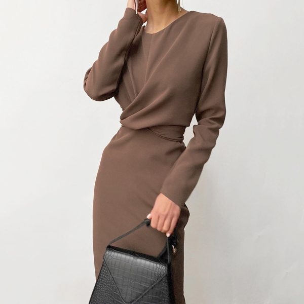 Autumn/Winter Long Sleeve Slim Dress