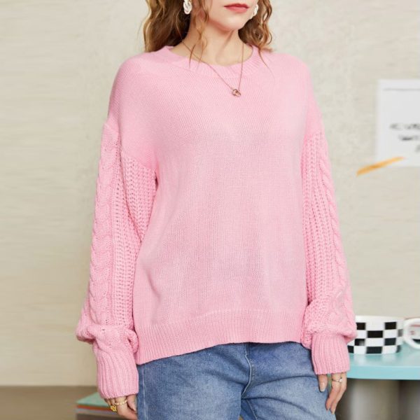 Loose Round Neck Vintage Knitted Sweater