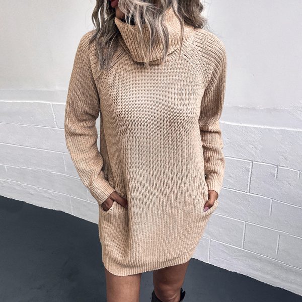 Two-Collared Knitted Dress