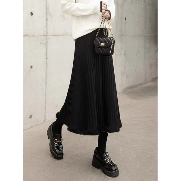 Fall/Winter Knitted Umbrella Skirt