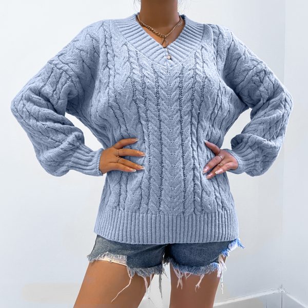 V-Neck Sweater for Women in Fall/Winter