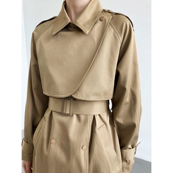 Mid-Length Thin Trench Coat