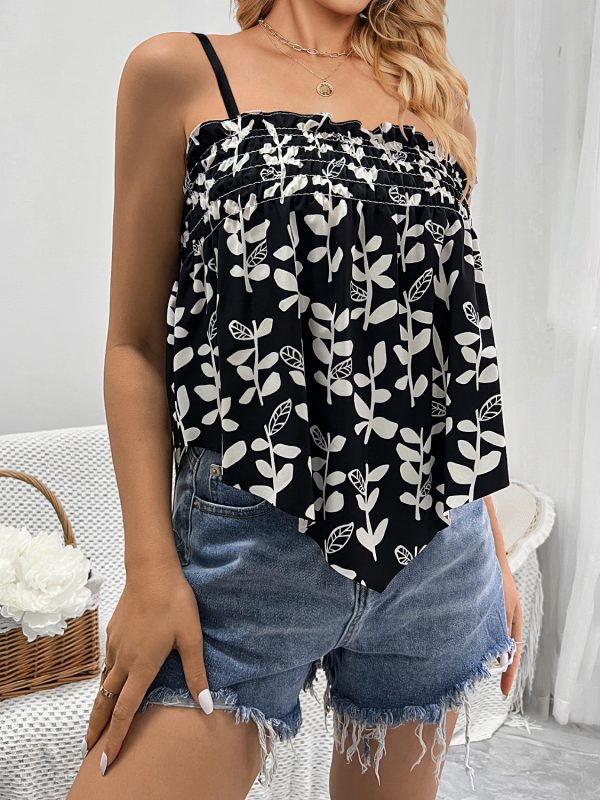 Printed Camisole Vacation Top for Women