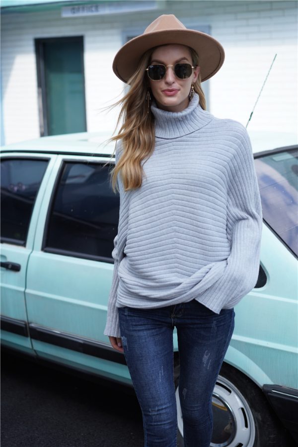 Loose Turtleneck Sweater | Autumn Winter Solid Knitwear