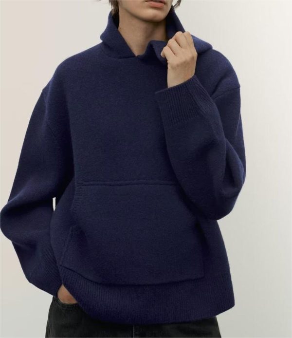 Cozy Cashmere Hoodie - Autumn/Winter Knit Pullover