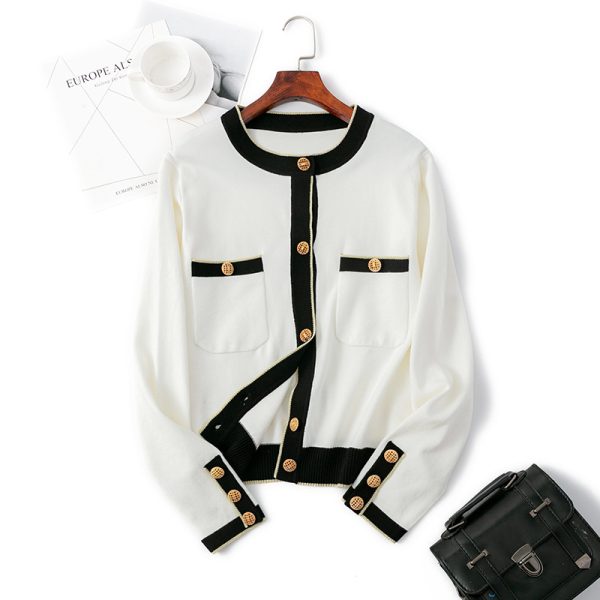 Socialite Knit Contrast Cardigan