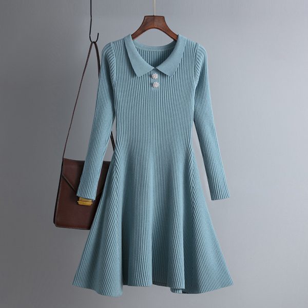 Knitted A-Line Dress: Autumn/Winter Fashion