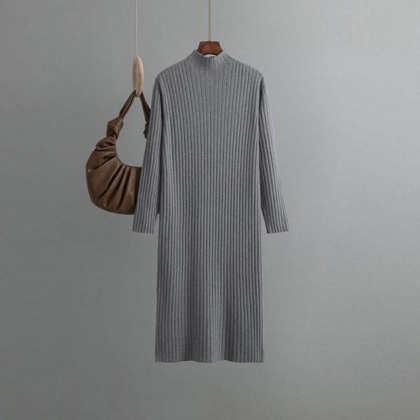 Chic Knitted Maxi Dress for Winter