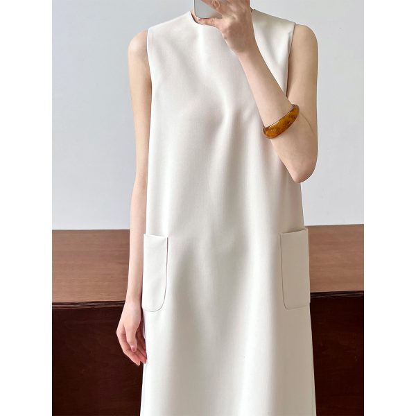 Sleeveless Office Vest Dress