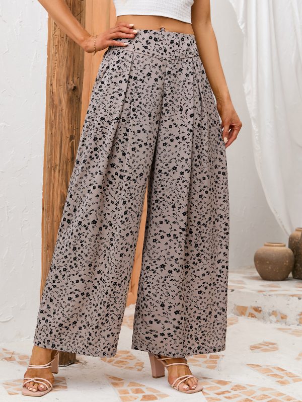 Loose High-Waist Wide Leg Pants - Leg Swing Style