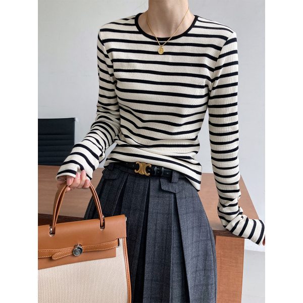 Striped Slim-Fit Long Sleeve