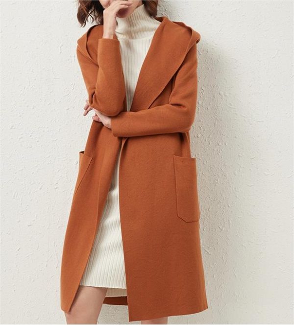 Hepburn Solid Color Woolen Coat