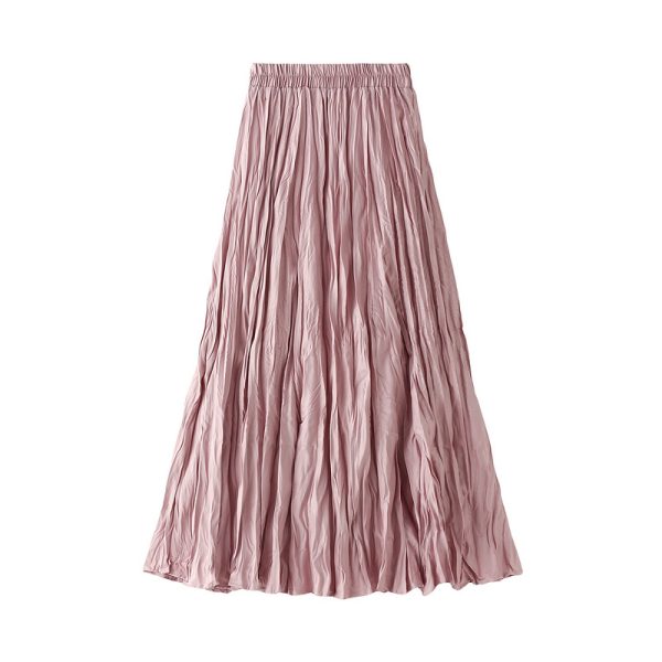 Chic Pleated A-Line Winter Skirt with Sweater Detail