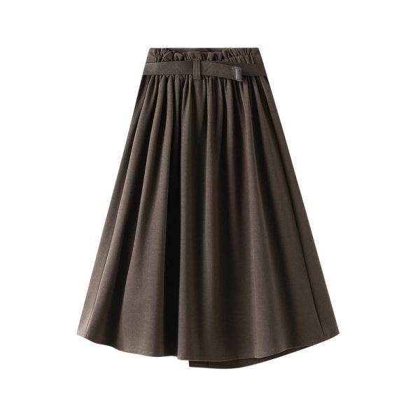 Korean Irregular Asymmetric High Waist Skirt