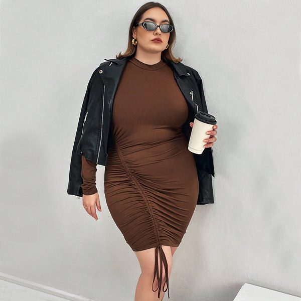 Plus Size Retro Elegant Slim Fit Dress