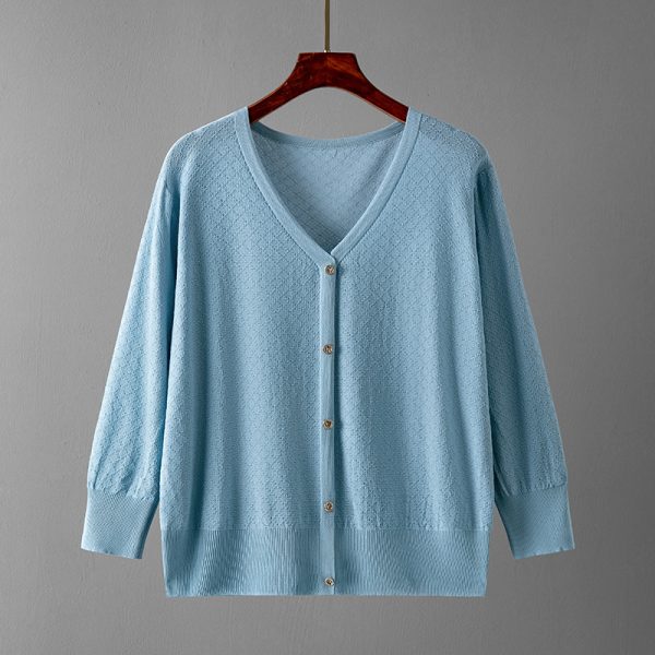 Ice Silk Waistcoat Cardigan: Summer Chic