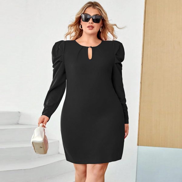 Plus Size Sexy Cutout Sheath A-Line Dress