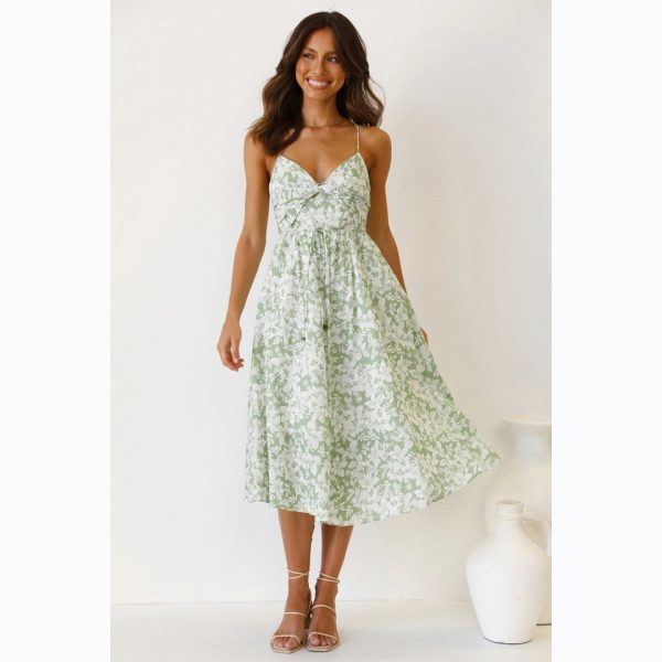 Sweet Spaghetti-Strap Floral Sundress - Spring/Summer