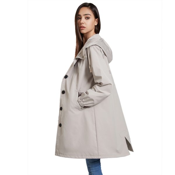 Waterproof Anorak Women's Loose Plus Size Trench Coat