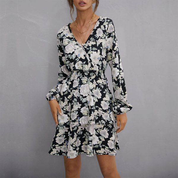 Slim Fit Long Sleeve Dress - Spring/Autumn Style