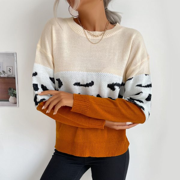 Multicolor Long Sleeve Thin Bottoming Sweater for Fall Women's Wear