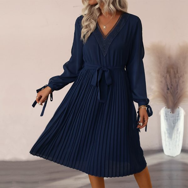 Chic Hollow Out Cutout Long Sleeve Dress