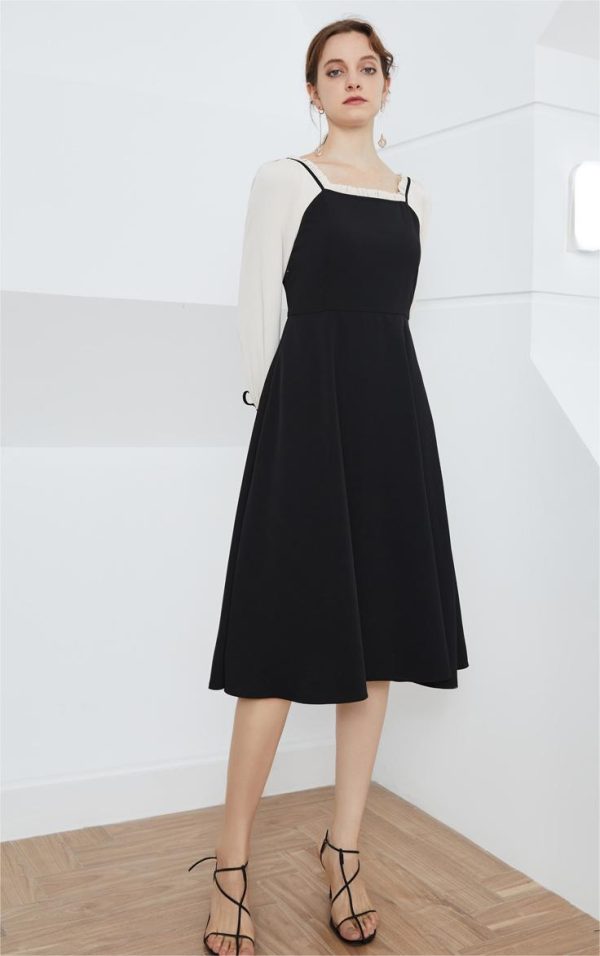 Elegant Slimming Office Patchwork Dress