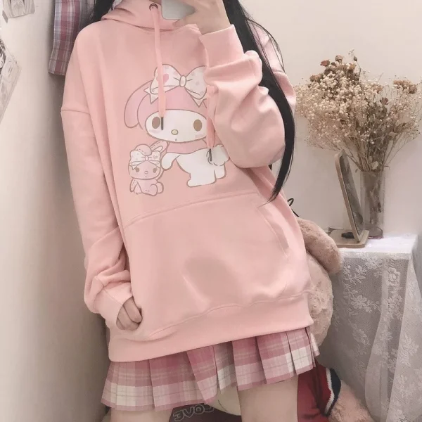 Eco Kawaii Girl Anime Hoodies