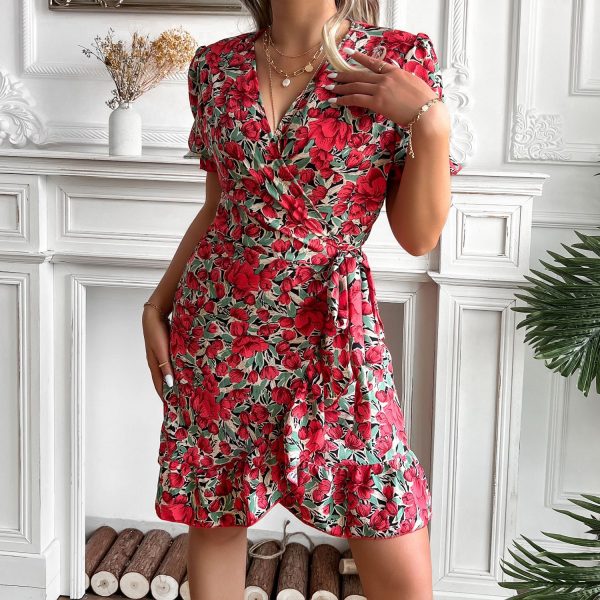 Women's Popular One-Piece Floral Dress