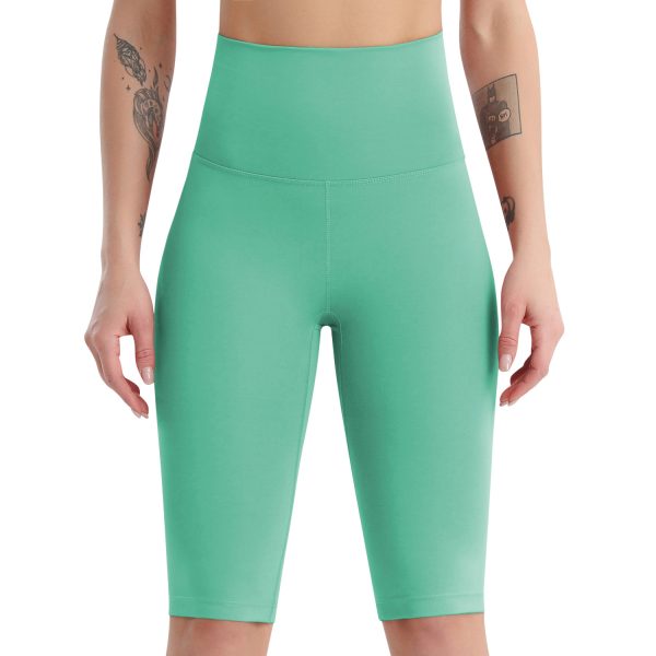 High Waist Nude Feel Yoga Shorts: Quick-Dry