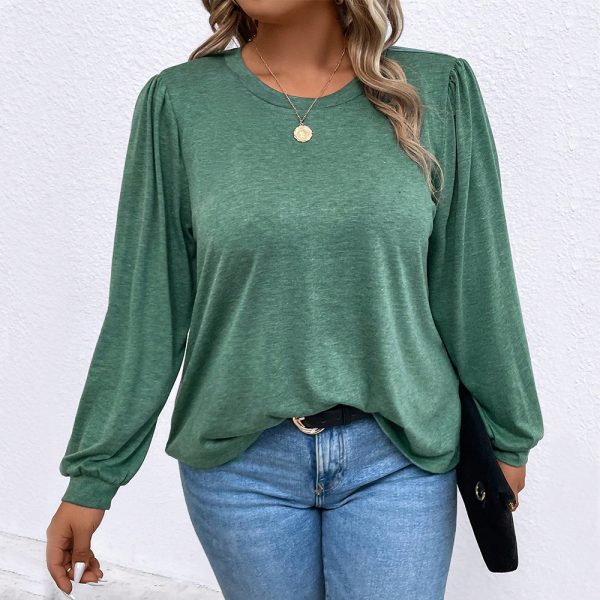 Plus Size Fashionable Stylish Long Sleeve Bottoming Shirt