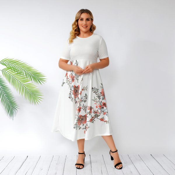 Plus Size Printed Maxi Dress