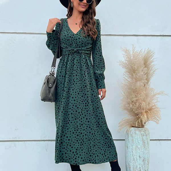 Elegant Stylish Animal Print Loose Dress