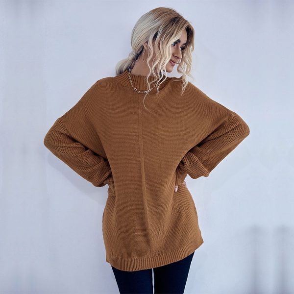 Cozy Mock Neck Sweater for Stylish Winter Comfort