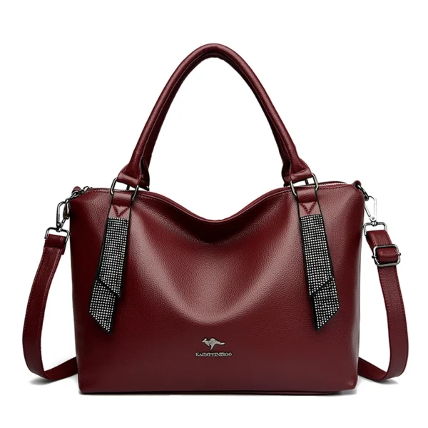 High Quality Eco Chic Leather Bag: Female Crossbody