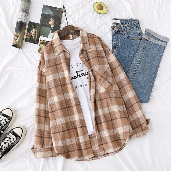 Woolen Plaid Shirt Outfit Ideas