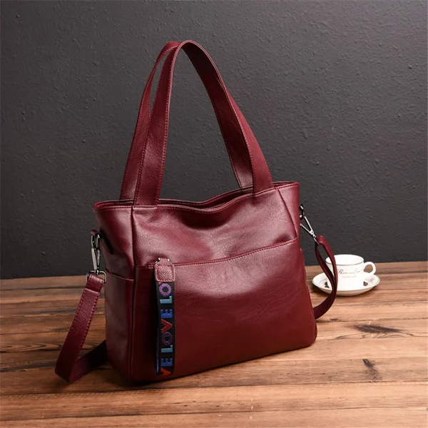 High Quality Leather Genuine Brand Women Tote Bag